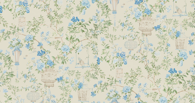 Brunschwig & Fils JARDIN FLEURI DELFT Wallpaper
