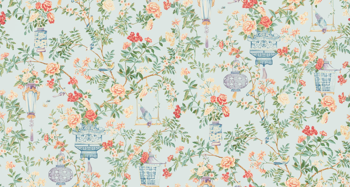 Brunschwig & Fils JARDIN FLEURI OPAL Wallpaper