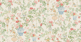 Brunschwig & Fils JARDIN FLEURI IVORY Wallpaper