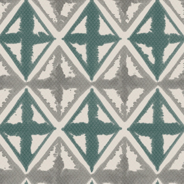 Winfield Thybony DIAMOND BLOCK DUSTY TEAL Wallpaper