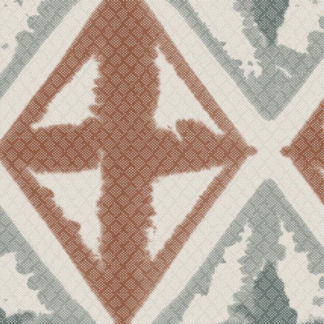 Winfield Thybony DIAMOND BLOCK CORAL GREY Wallpaper