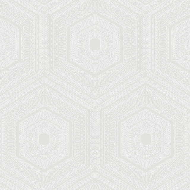 Winfield Thybony CONCENTRIC GROOVE CREAM Wallpaper