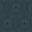 Winfield Thybony CONCENTRIC GROOVE DEEP NAVY Wallpaper
