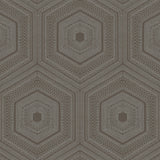 Winfield Thybony CONCENTRIC GROOVE CHOCOLATE Wallpaper