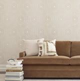 Winfield Thybony CONCENTRIC GROOVE CHOCOLATE Wallpaper