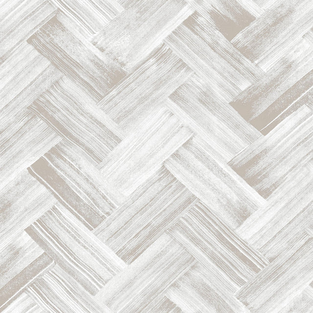 Winfield Thybony BRUSHED THATCH TAUPE Wallpaper
