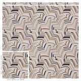 Schumacher Deco Leaves Neutral Fabric