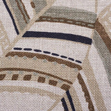 Schumacher Deco Leaves Neutral Fabric