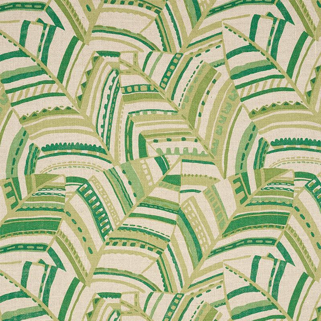 Schumacher Deco Leaves Palm Fabric