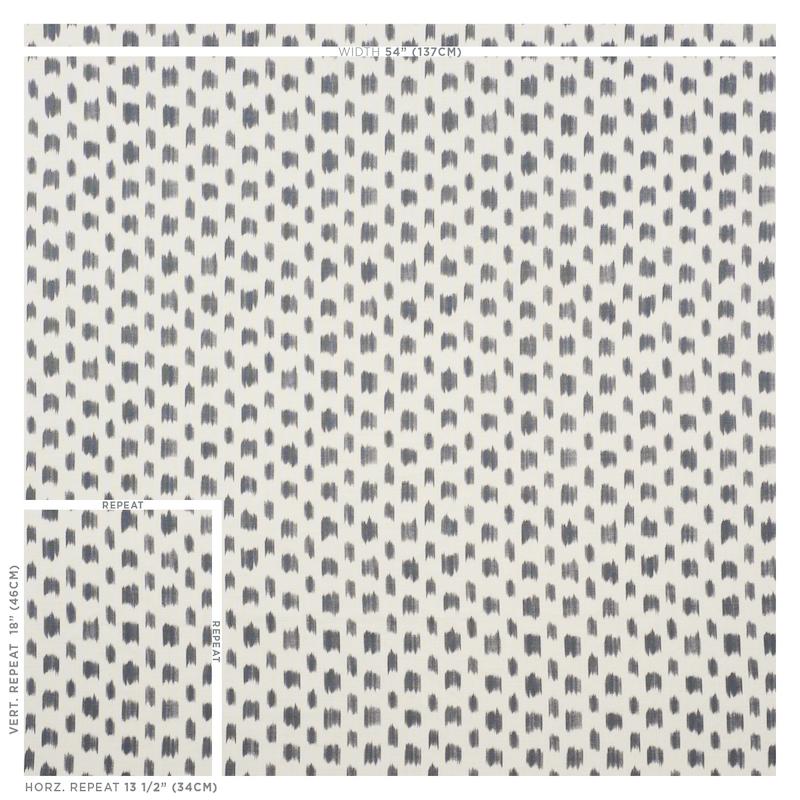 Schumacher Izmir Ikat Black Fabric