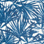 Schumacher Sunlit Palm Blue Wallpaper