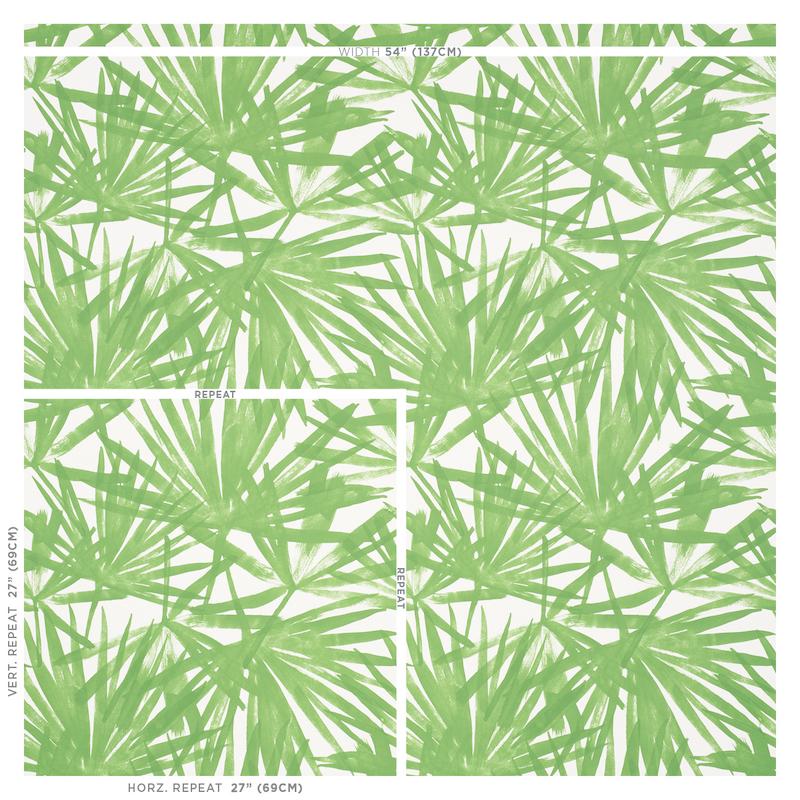 Schumacher Sunlit Palm Green Wallpaper