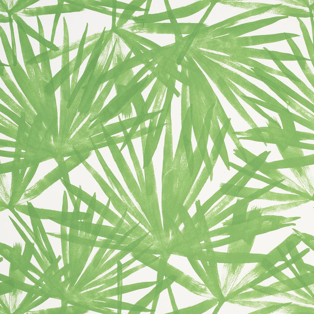 Schumacher Sunlit Palm Green Wallpaper