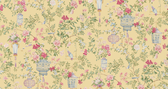Brunschwig & Fils JARDIN FLEURI SUN Wallpaper