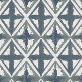 Winfield Thybony DIAMOND BLOCK BLUE INK Wallpaper
