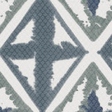 Winfield Thybony DIAMOND BLOCK BLUE INK Wallpaper