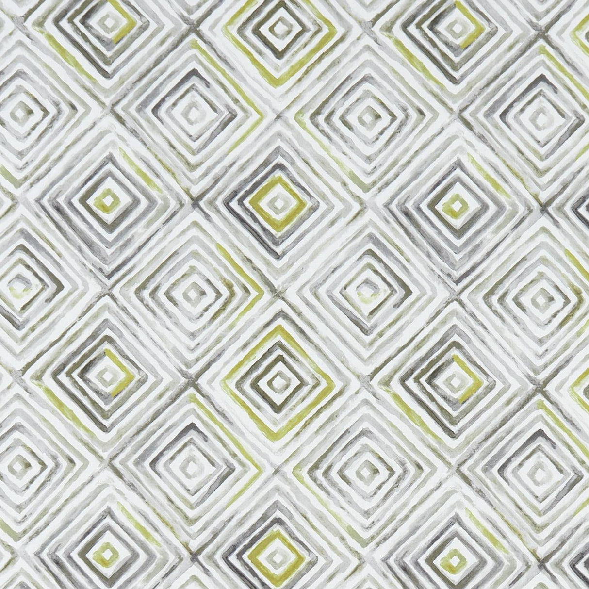 Clarke & Clarke OTIS CHARTREUSE/CHARCOAL Fabric