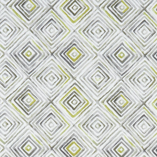 Clarke & Clarke OTIS CHARTREUSE/CHARCOAL Fabric
