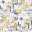 Clarke & Clarke MARRAKECH CHARCOAL/OCHRE Fabric