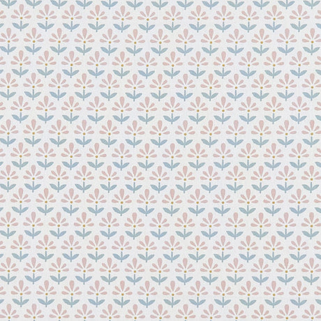 Clarke & Clarke FLEUR BLUSH/MINERAL Upholstery Fabric