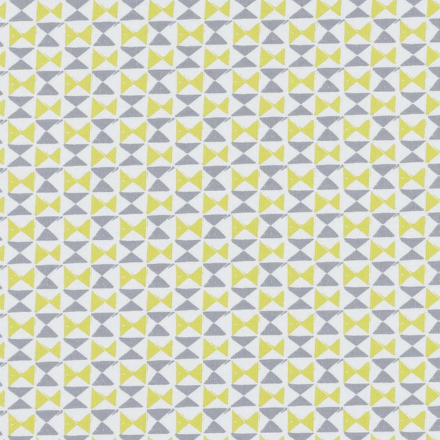 Clarke & Clarke ORIANNA CHARTREUSE/CHARCOAL Upholstery Fabric