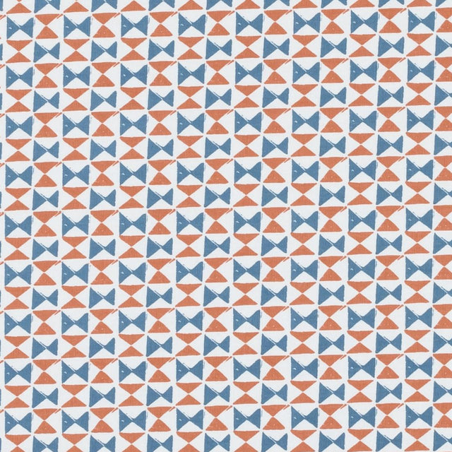 Clarke & Clarke ORIANNA DENIM/SPICE Upholstery Fabric