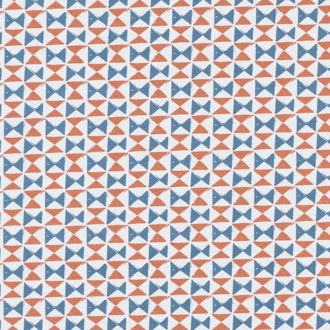 Clarke & Clarke ORIANNA DENIM/SPICE Upholstery Fabric