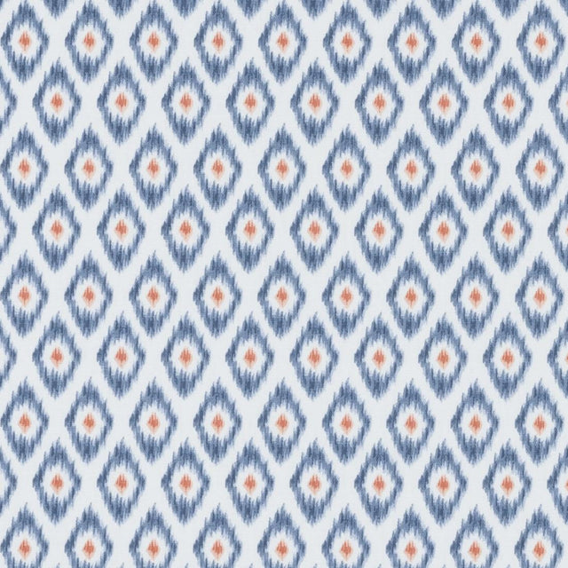 Clarke & Clarke ZORA DENIM/SPICE Upholstery Fabric
