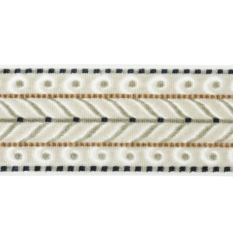 Schumacher Ivory Marion Velvet Tape