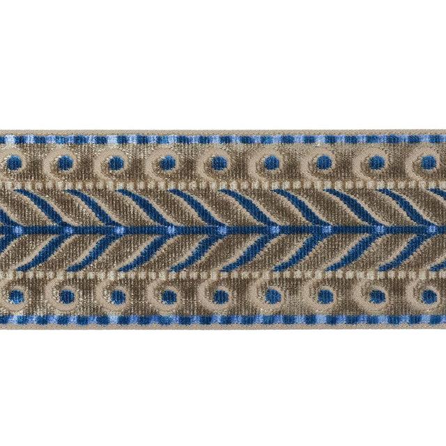 Schumacher Taupe Marion Velvet Tape