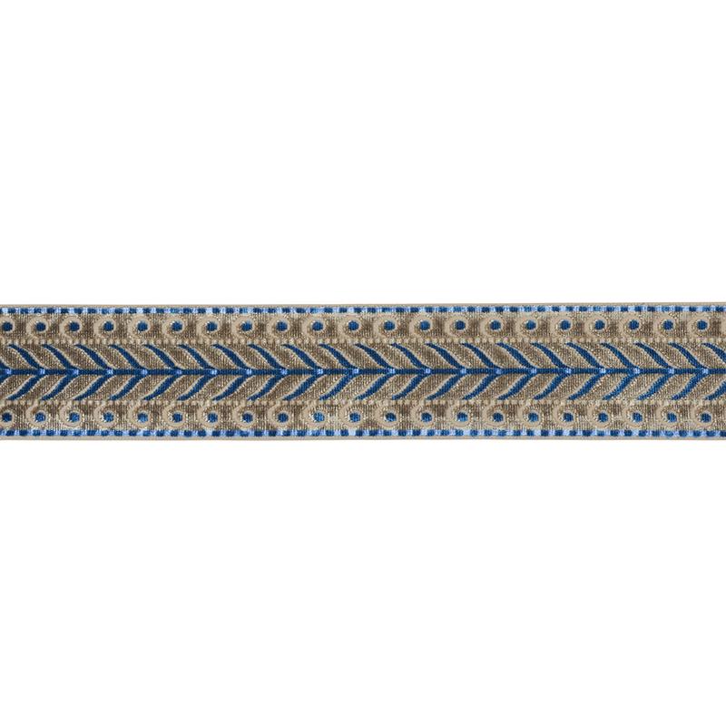 Schumacher Taupe Marion Velvet Tape