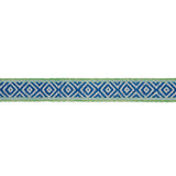 Schumacher Blue & Green Larson Handwoven Tape