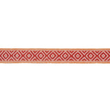 Schumacher Red & Orange Larson Handwoven Tape