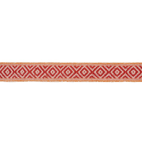 Schumacher Red & Orange Larson Handwoven Tape