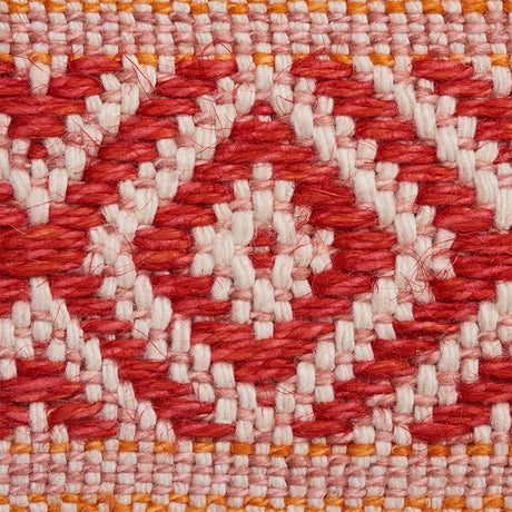 Schumacher Red & Orange Larson Handwoven Tape