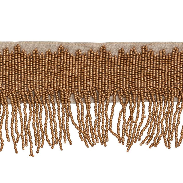 Schumacher Starling Beaded Fringe Gold Trim