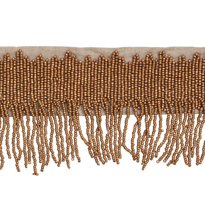 Schumacher Starling Beaded Fringe Gold Trim