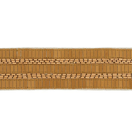 Schumacher Gold Trento Beaded Tape
