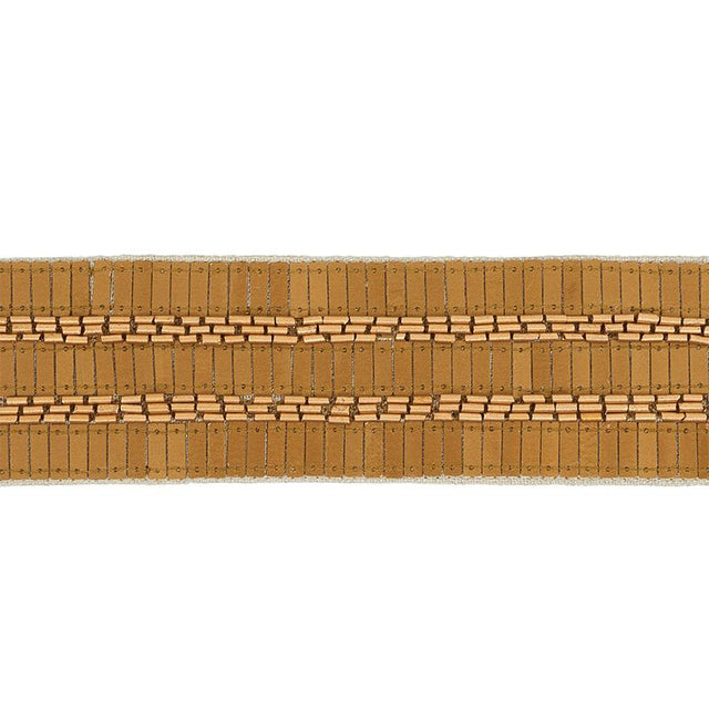 Schumacher Gold Trento Beaded Tape