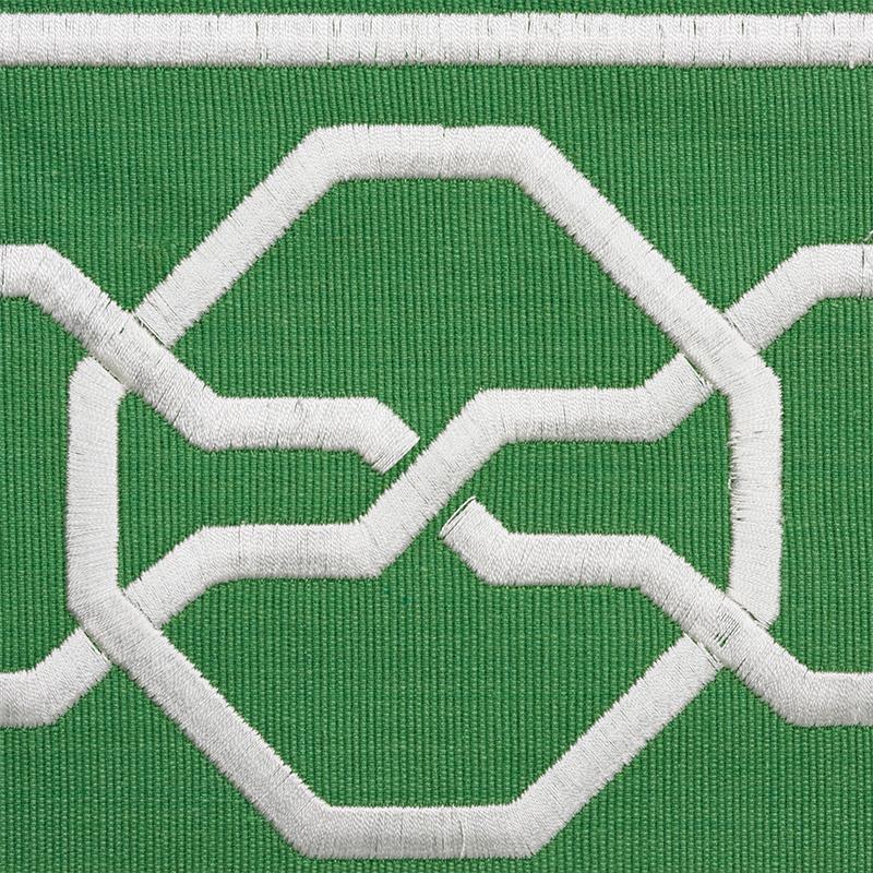 Schumacher Malmaison Tape Green Trim