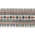 Schumacher Black & Brown Toula Hand Blocked Linen Tape