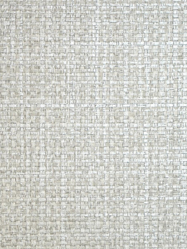 Scalamandre Jute Silver Dollar Wallpaper