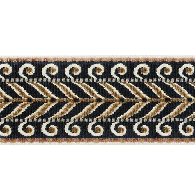 Schumacher Black Marion Velvet Tape