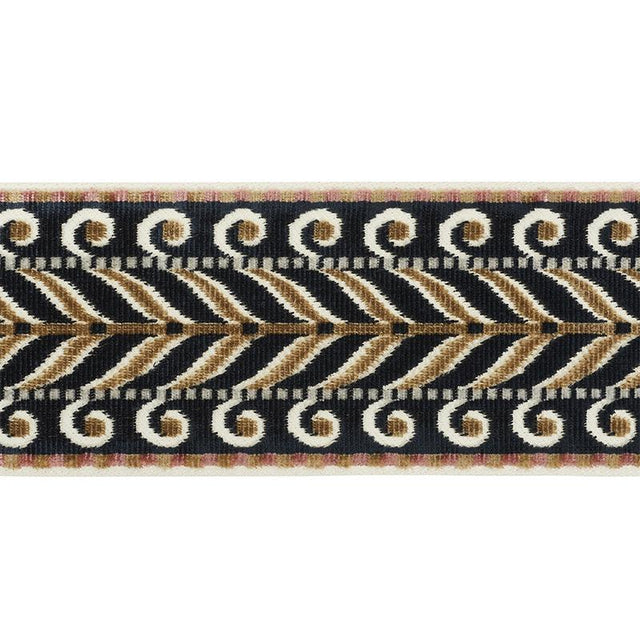 Schumacher Black Marion Velvet Tape