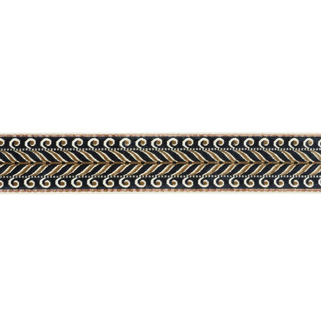 Schumacher Black Marion Velvet Tape