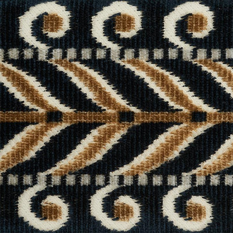 Schumacher Marion Velvet Tape Black Trim