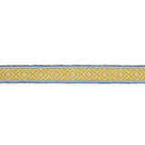 Schumacher Yellow & Blue Larson Handwoven Tape