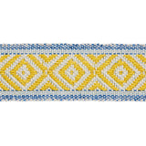 Schumacher Yellow & Blue Larson Handwoven Tape