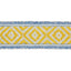 Schumacher Yellow & Blue Larson Handwoven Tape