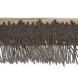 Schumacher Starling Beaded Fringe Pewter Trim